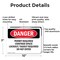 Signmission 7 in H x 10 in W, Aluminum, Rectangle, Permit Required Confined Space Lockout Tagout OS-2PACK-DS-A-710-L-2156 - alternate 3